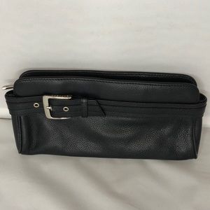 EXPRESS Genuine Leather Black Clutch Purse